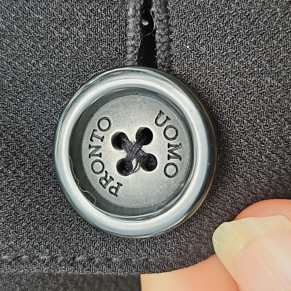 Pronto-Uomo Black Polyester Soft Jacket Lined Ins… - image 3